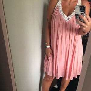 Baby pink summer dress sz L